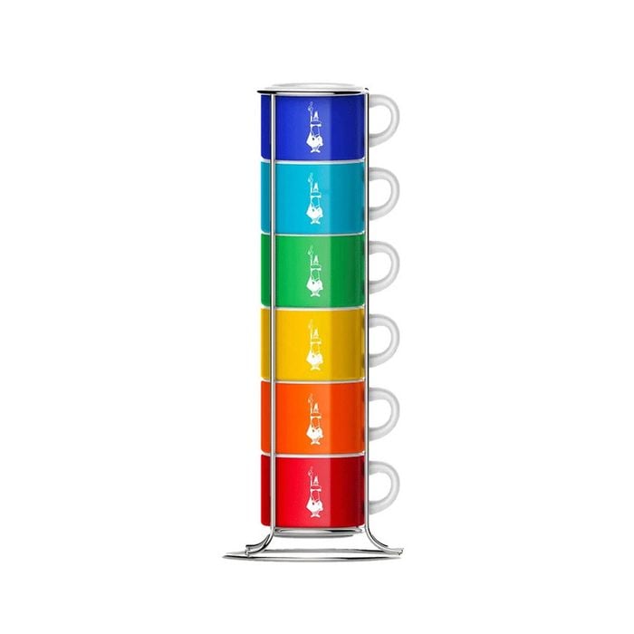 Bialetti Colourful Stackable Cups - Set Of 6