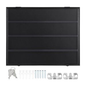 VEVOR 775x617x55mm 36 Graded Sports Card Display Case with 98% UV PC Glass