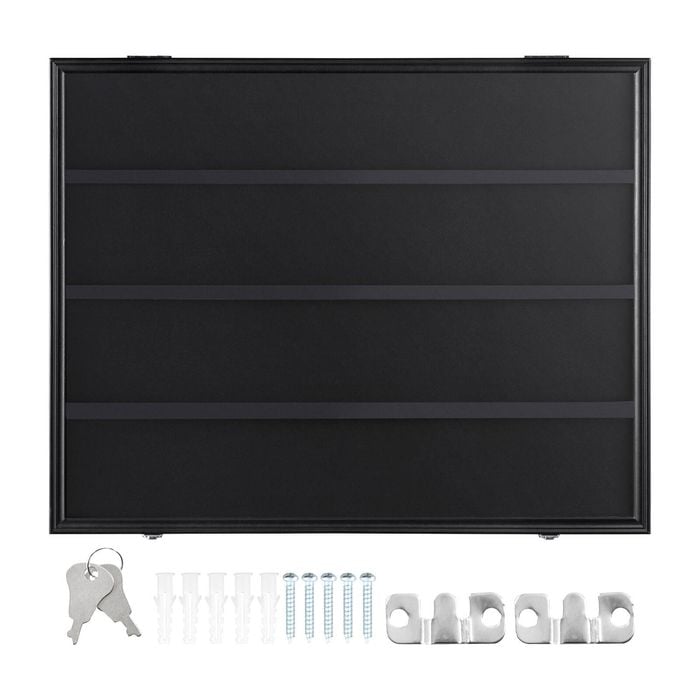 VEVOR 775x617x55mm 36 Graded Sports Card Display Case with 98% UV PC Glass