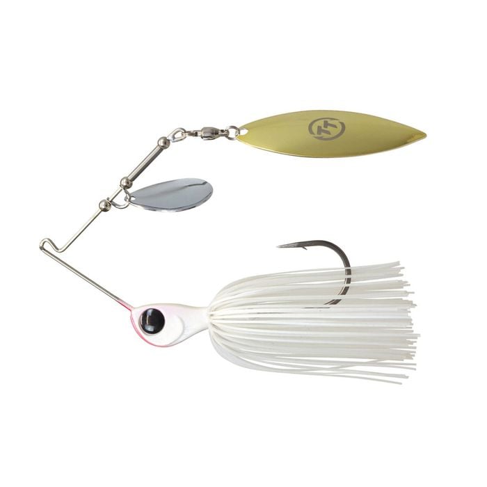 TT Lures 1/2oz Tornado+ Tandem Blade Spinnerbait Lure - PEARL
