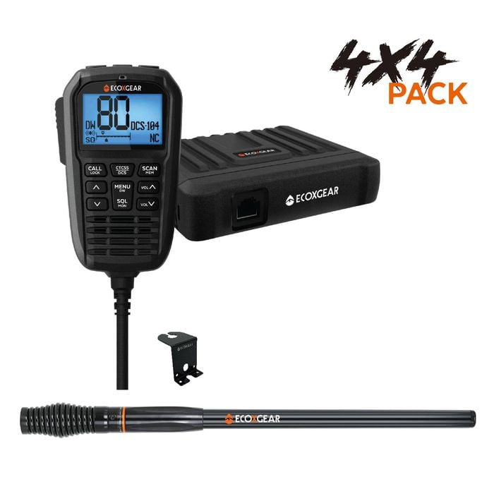 Ecoxgear Exg3000-4wd Pack 5.0w Uhf Cb Radio Include Atrd230 Atenna