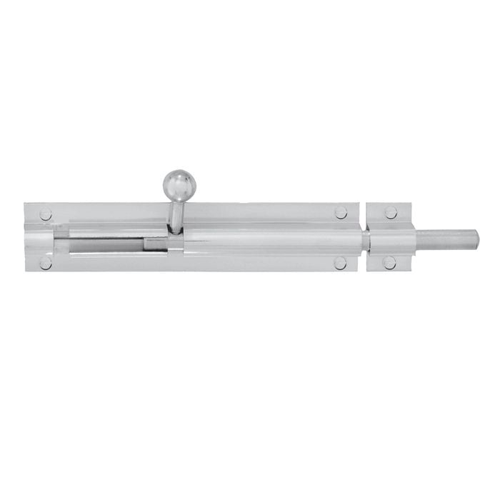 Delf Trade 9.5 x 150mm Satin Chrome  Extended Throw Barrel Bolt