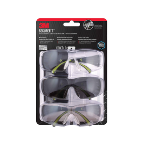 3M SecureFit 400 Eye Protection - 3 Pack
