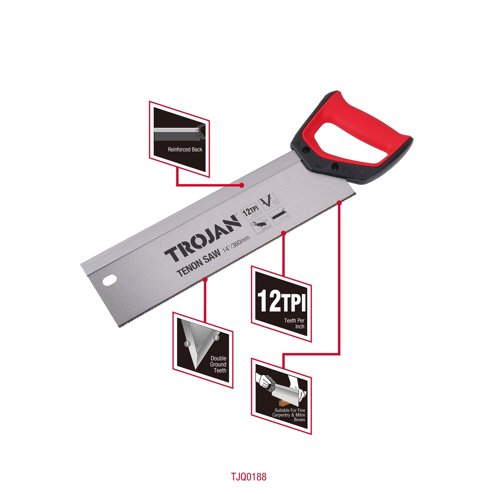 Trojan 360mm Tenon Saw Bunnings Australia