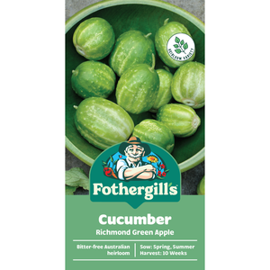 Fothergill's Richmond Green Apple Cucumber Vegetable Seeds