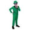 Dc Comics the Riddler Deluxe Costume Dress Up Party Cosplay Outfit Size 3-5y
