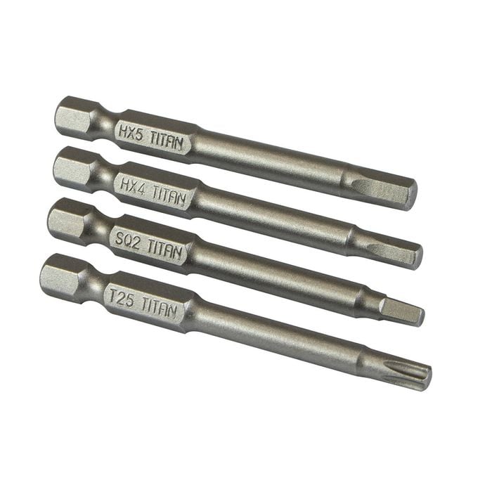 Titan 65mm Assortment Driver Bit - 4 Pack