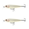 2x 13 Fishing 94mm Navigator Topwater Pencil Bait Fishing Lures - Albino Rhino