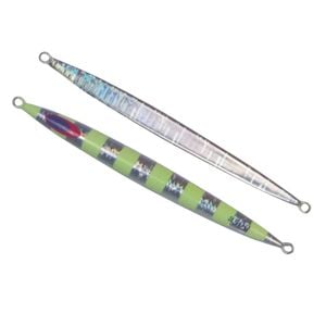 Finesse Lumo Fastdrop Jig, 250gm, Silver Stripe, Qty 2