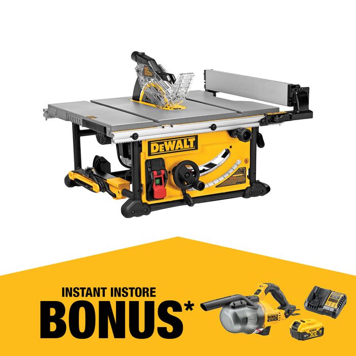 DeWALT 254mm 2000W Corded Table Saw DWE7491-XE