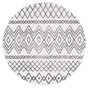The Rug Connection Jaya 453 Off White 240x240cm - Large Round Coastal Pet Friendly Indoor Rug