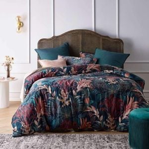 Vintage Design Etheridge Printed Velvet Quilt Cover Set