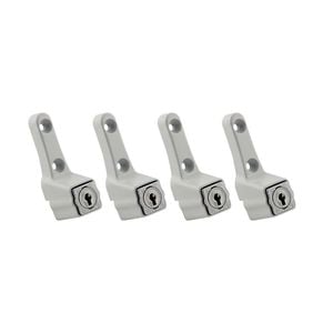 Ikonic White Sliding Window Lock - 4 Pack