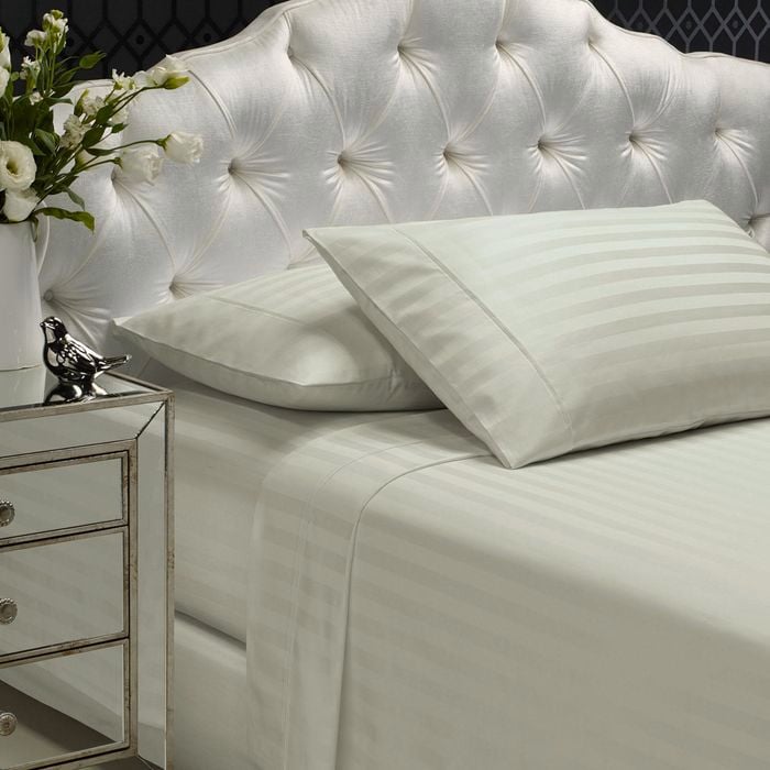 Royal Comfort 1200tc Damask Sheet Set Ultra Soft Sateen Bedding Silver Queen