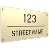 ProtectorAl 580 x 280mm Primrose Aluminium Cut Through Custom House Sign
