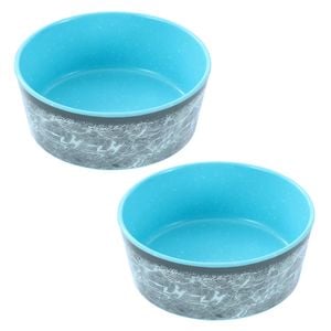 2PK Paws & Claws 500ml Tuff Stuff Pet Bowl Assorted