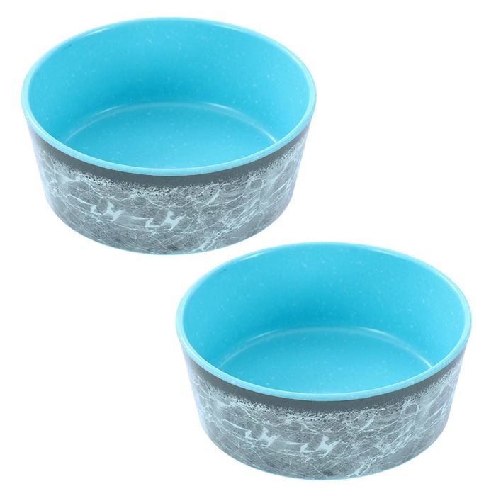 2PK Paws & Claws 500ml Tuff Stuff Pet Bowl Assorted