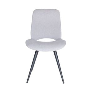 Sk Designer Living | Spencer Dining Chair | Black Legs - Light Grey Fabric
