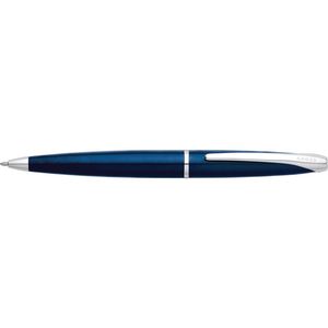 Cross Atx Medium Nib Ball Point Pen Office Writing Stationery Translucent Blue