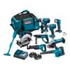 Makita 9 Piece 18V Combo Kit DLX9008X1