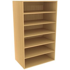 Lugna 1536 x 900 x 580mm Sand Ready to Assemble Robe Insert 5 Shelf Unit