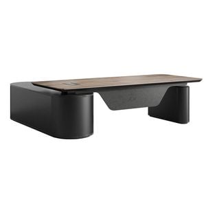 Modern Furniture LUCA 240cm Sit & Stand Executive Desk - Warm Oak