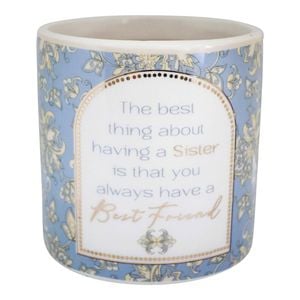 LVD Ceramic/Wax 9.5cm Scented Tealight Candle Sister Vanilla