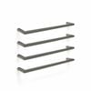 Forme 600mm Brushed Gunmetal Grey Round PVD Single Non Heated Rail