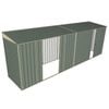 Build-A-Shed 1.2 x 6.0 x 2.0m Skillion Double with Single Sliding Side Doors Shed - Green