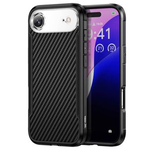 Tough On for iPhone 17 Air Iron Shield Case with MagSafe - Carbon Fiber