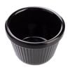 Coucou Ramekin Fluted Black 30ml Kitchenware Sauce Dish Condiment Bowl