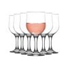 LAV Nevakar Medium Wine Glasses - 320ml - Pack of 12 Stemware Goblets for Red Wine White Wine