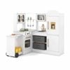 Costway Kids Pretend Play Kitchen Corner Kitchen Playset Toy Set