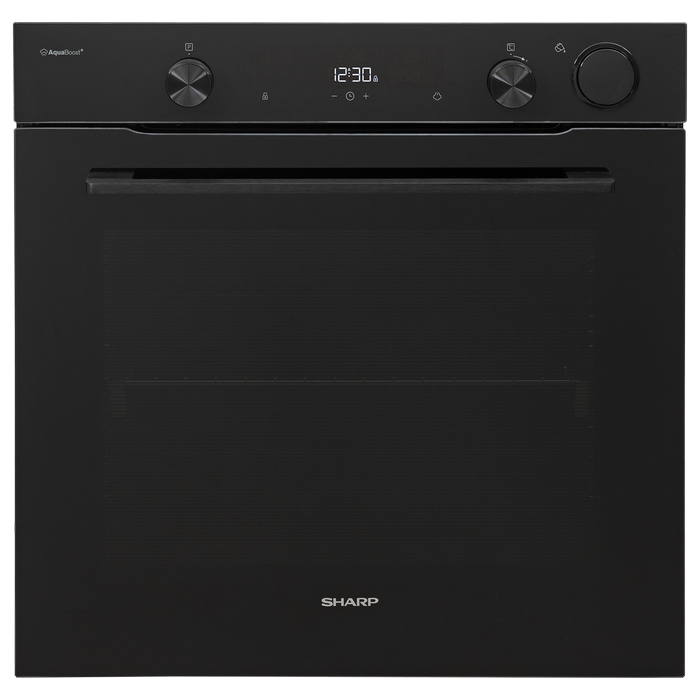 Sharp 60cm Black Multifunction Built-In Oven With Steam