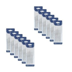 12x 6pc Malli Sewing Steel Long Hand Large Fabric Sewing Needles 125mm Silver