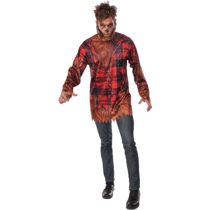 Rubies Werewolf Adults Dress Up Scary Long Sleeve Shirt Costume Top Size XL