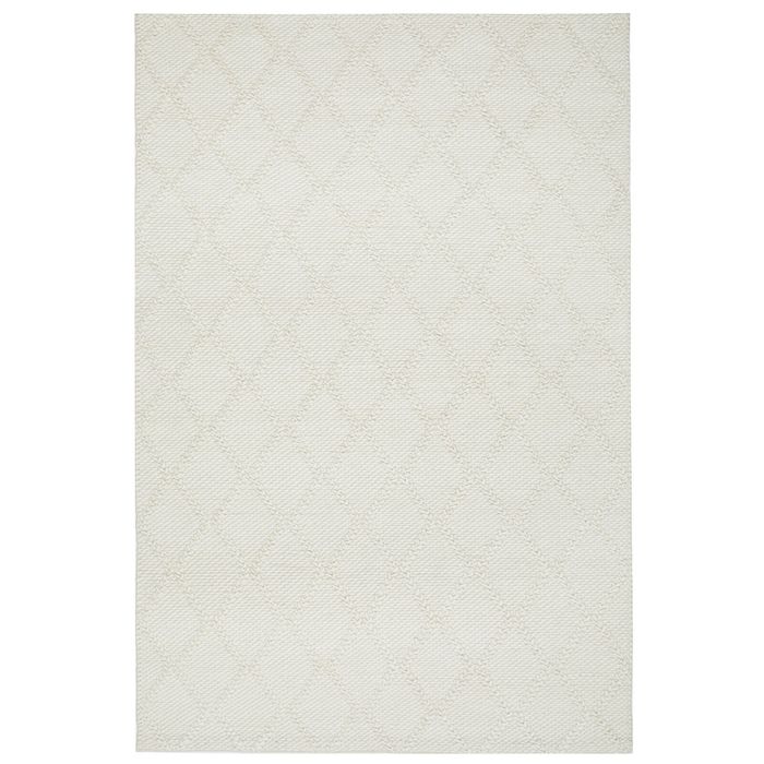 Klara White 400x300cm - Oversize Hand Loomed Wool Rug