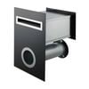 Sandleford Black Frontier Front And Back Letterbox With Newspaper Sleeve