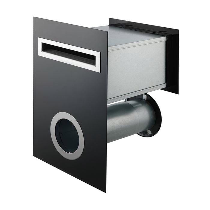 Sandleford Black Frontier Front And Back Letterbox With Newspaper Sleeve