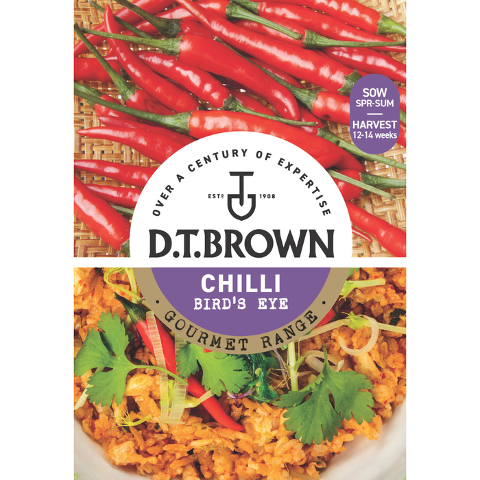 D.T. Brown Gourmet Bird's Eye Chilli Seeds