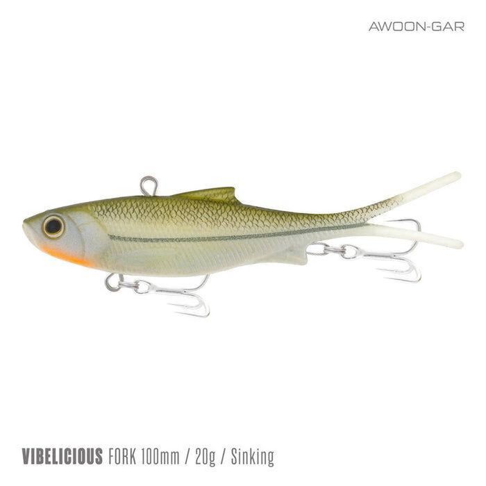 Samaki Vibelicious Fork Tail Vibe 100mm Soft Plastic Fishing Lure Awoongar