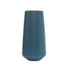 ANYDECO Flower Vase Blue Large Ribbed Nordic Style Pot Living Room Decor