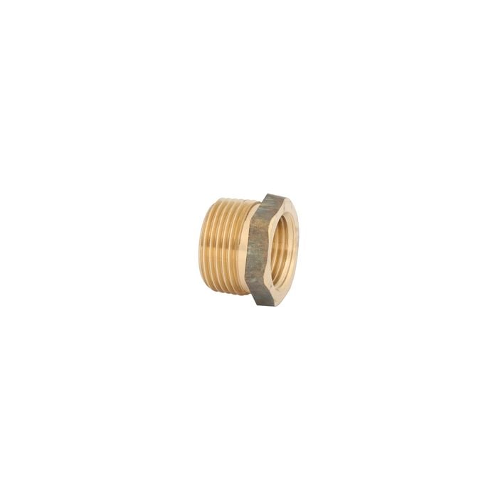 Kinetic 20 x 15mm Brass Threaded Hex Reducing Bush