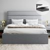 Benny Double Grey Storage Gas Lift Bed Frame