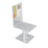 Pryda 65mm M10 Half Stirrup Post Anchor
