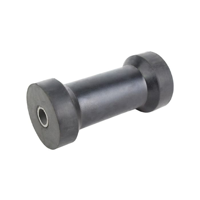Sunrise Rubber Roller Keel Roller 6" 17mm Bore Black - Brr207