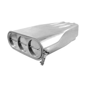 Cal Custom Polished Aluminium Street Scoop To Suit Single Or Dual Carb