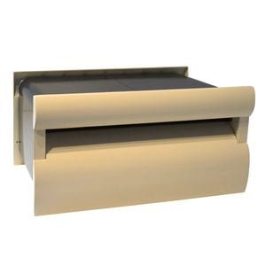 Velox Extend-A-Box Classic Cream Back Open Letterbox