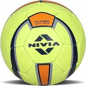 Nivia Step Out Play 281 Rubber Classic Football (Multicolour, Size 5) | Hand Stitched | Soccer Ball | Butyl Bladder Core
