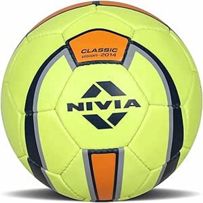 Nivia Step Out Play 281 Rubber Classic Football (Multicolour, Size 5) | Hand Stitched | Soccer Ball | Butyl Bladder Core